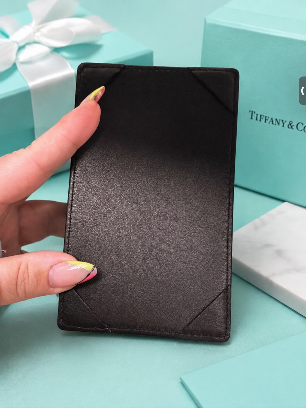 Tiffany & Co. Leather card holder,NWOT - Picture 2 of 5